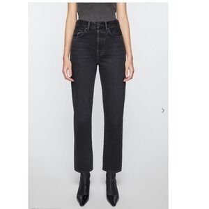 ACNE STUDIOS REGULAR FIT JEANS - MECE IN VINTAGE BLACK‎ SIZE 27 BUTTON FLY